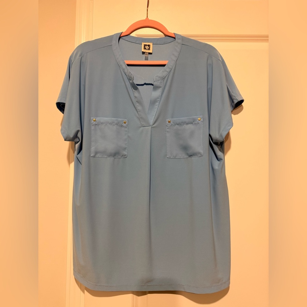 Anne Klein Sky Blue Top